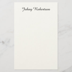 Handgeschreven naam elegant professioneel modern briefpapier