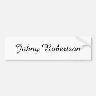 Handgeschreven naam elegant professioneel modern bumpersticker