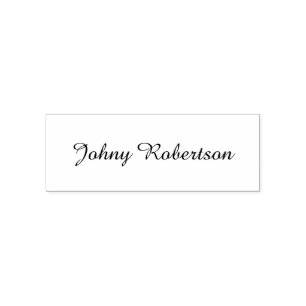 Handgeschreven naam elegant professioneel modern  zelfinktende stempel