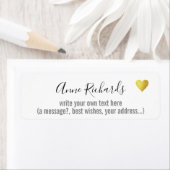 Handgeschreven naam / handtekening met aangepaste etiket (Insitu)