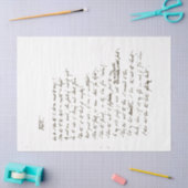 handgeschreven ontkoppeling van het Script Love P Tissuepapier (Craft)