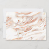 Handgeschreven Opslaan Datum Roos Gold Marble Arch Save The Date (Achterkant)