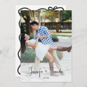 Handgeschreven Oude Geld Bespaar de Datum Foto Kaart (Voorkant / Achterkant)