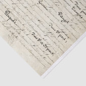 Handgeschreven papier voor briefpapier (Detail)