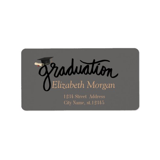 Handgeschreven Pet Diploma Etiket (Voorkant)