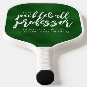Handgeschreven Pickleball Professor Dinks Chalkboa Paddle