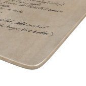 Handgeschreven Recipe Family Keepomwille Custom Ph Snijplank (Hoek)