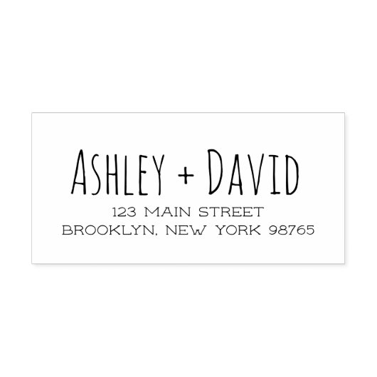 Handgeschreven retouradres rubberstempel rubberstempel (Afrduk)