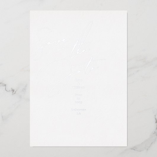 Handgeschreven Save the Date kaart met script (Voorkant)