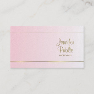Handgeschreven Schrifttype Calligrafie Glamour Lux Visitekaartje