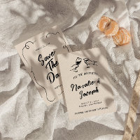  handgeschreven Scribble Modern Wedding