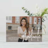 Handgeschreven script 2 Photo Afstuderen Aankondiging (Staand voorkant)