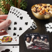 Handgeschreven script Aangepaste fotokalligrafie Pokerkaarten (Insitu)