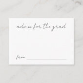 Handgeschreven Script Afstuderen Advies voor het A Informatiekaartje (Voorkant)