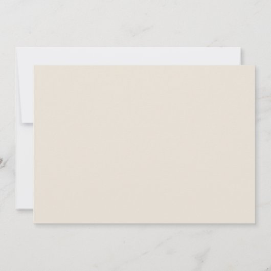 Handgeschreven script Beige Afstuderen Aankondiging (Achterkant)