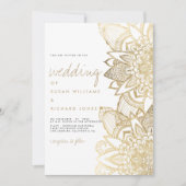 Handgeschreven script belettering gouden mandala b kaart (Voorkant)