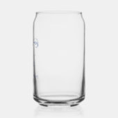 Handgeschreven Script Coquette Strik Blauw Bruidsf Blikvorm Glas (Links)