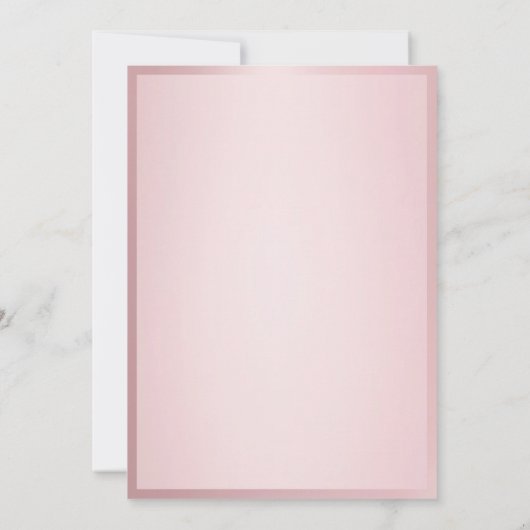 Handgeschreven Script Elegant Roos Gouden Sjabloon (Achterkant)