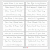 Handgeschreven Script Gastnamen Labels Wit (Vel)