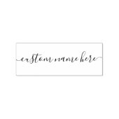 Handgeschreven script handgeschreven aangepaste na 	rubberstempel (Afrduk)