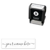 Handgeschreven script handgeschreven naam hier zelfinktende stempel (In situ)