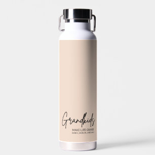 Handgeschreven Script Kleinkinderen maken het leve Waterfles