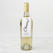 Handgeschreven script | Label van kaasflessen (Op fles)