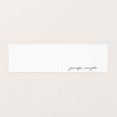 Handgeschreven Script Modern Minimalistisch Elegan Visitekaartjes (Buitenkant ongevouwen)