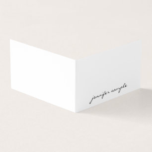 Handgeschreven Script Modern Minimalistisch Elegan Visitekaartjes