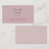 Handgeschreven script modern Stijlvol Professional Visitekaartje (Voorkant / Achterkant)