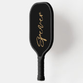 Handgeschreven Script-naam links Verhandelde aange Pickleball Paddle (Links)