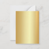 Handgeschreven Script Name Elegant Gold Sjabloon (Achterkant)