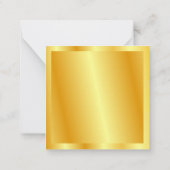 Handgeschreven Script Name Sjabloon Trendy Faux Go (Achterkant)