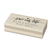 Handgeschreven script onze datum opslaan 	rubberstempel (Stempel)