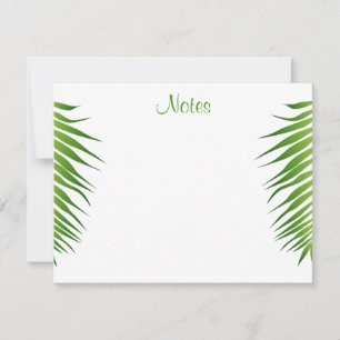 Handgeschreven Script Palm Leaves Sjabloon Floral