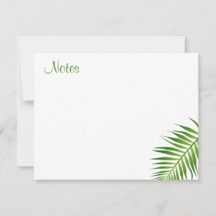 Handgeschreven Script Palm Leaves Sjabloon Floral