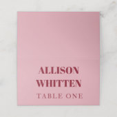 Handgeschreven Script Pink & Red Custom Wedding (Buitenkant ongevouwen)