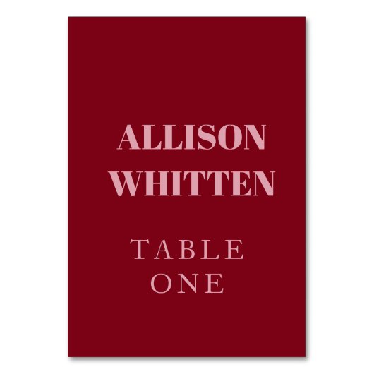 Handgeschreven Script Pink & Red Custom Wedding Kaart (Voorkant)