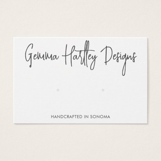 Handgeschreven Script Typografie die de Kaart van  (Voorkant)