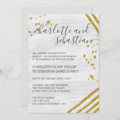 Handgeschreven script Typografie Gold Elegant Kaart (Voorkant / Achterkant)