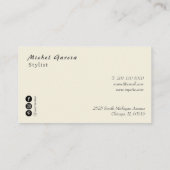 Handgeschreven Script Typografie Pink Roses Flower Visitekaartje (Achterkant)