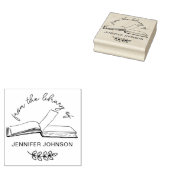 Handgeschreven script uit de bibliotheek van het b 	rubberstempel (Gestempeld)