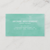 Handgeschreven script | VISITEKAARTJE WATERVERF (Achterkant)