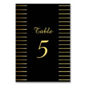 Handgeschreven script zwart en gouden elegante sja kaart (Achterkant)