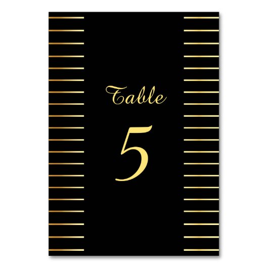 Handgeschreven script zwart en gouden elegante sja kaart (Voorkant)