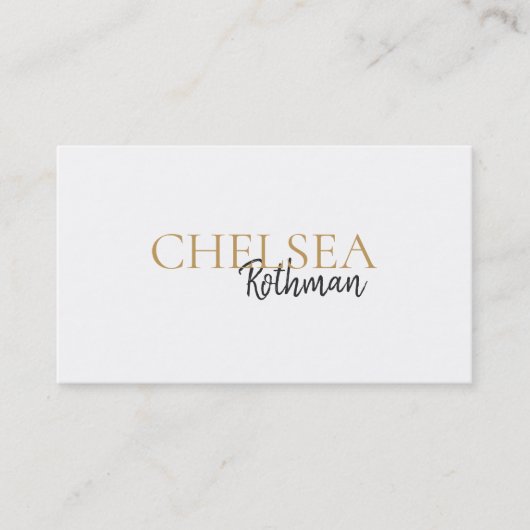 Handgeschreven scriptlettertype voor script visitekaartje (Voorkant)