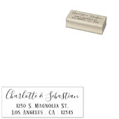 Handgeschreven stijl gepersonaliseerd 	rubberstempel (Gestempeld)