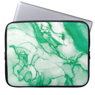 Handgeschreven tekst voor het gloeien van de neon laptop sleeve