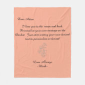 Handgeschreven typeontwerp fleece deken (Voorkant)