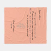 Handgeschreven typeontwerp fleece deken (Voorkant (Horizontaal))